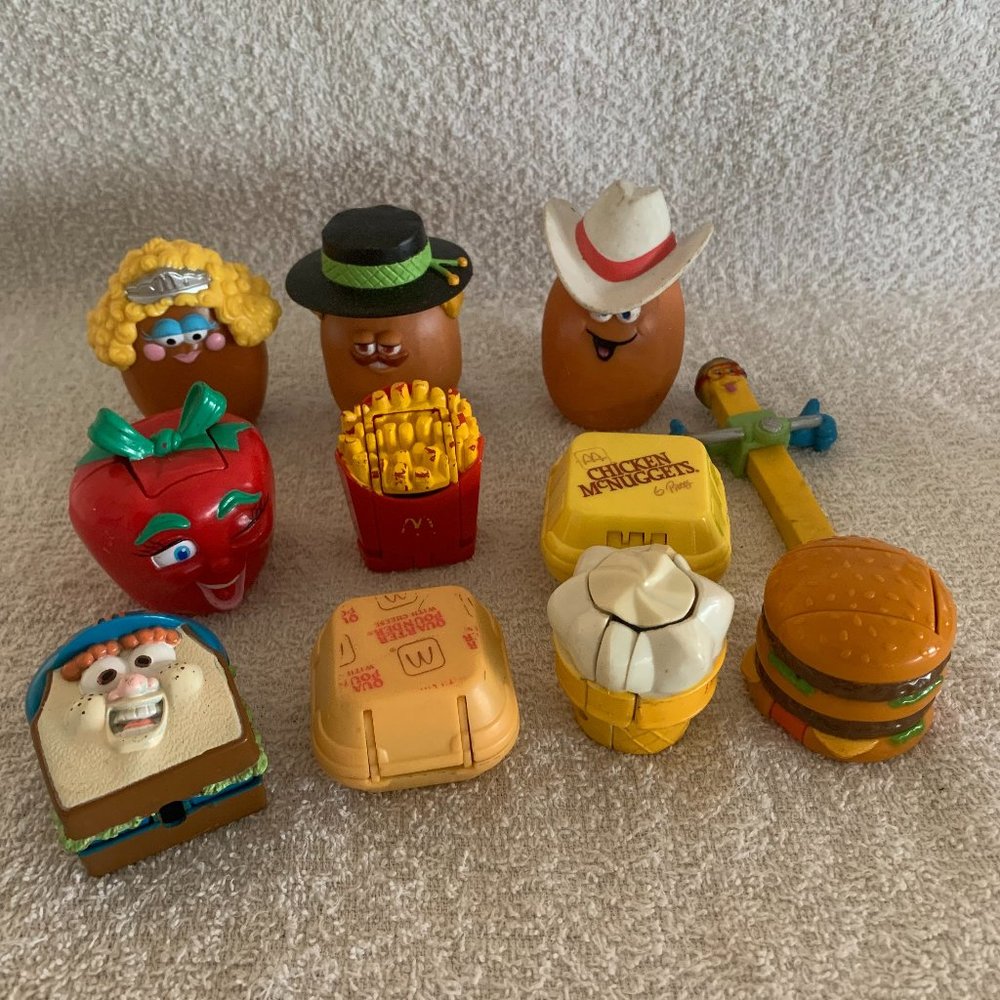 Vintage McDonalds Food Changeables and Figures